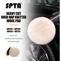 SPTA 1 "/2"/3 "/5"/6 "/7" T160 tampon de polissage en laine coupe lourde agneaux haute densité pour enlever 1200 # /1500 # Marques de disque de ponçage