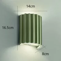 Nordic Modern Resin Wall Lamp Indoor Wall Lighting Bedroom Bedside Lamp Household Background Decoration Living Room Wall Light