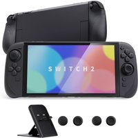 PlayVital Ranger Dockable Silicone Grip Case with Hard Shell Cover for Nintendo Switch 2 Full-Body Cover with Stand & Thumb Grip