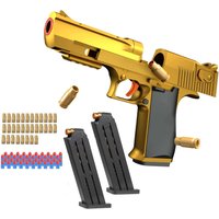 2024.Children's Toy Pistol Gold Desert Eagle Soft Bullet Gun M1911 Pistol Children's Toy Gun