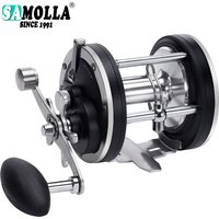 Saltwater Fishing Reels 7+1bb Casting Sea Fishing Reel Gear Ratio 4.1/4.4:1 20-30KG Grag Trolling Reel Round Baitcasting Reel