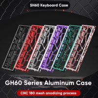 Wooting 60HE GH60 Holy60 Mad 60he Hollow Aluminum Keyboard Case Shell 60% Keys Layouts For Raven61 Aula Win60 GT60 Keyboard