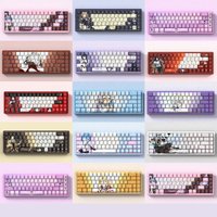 Anime Theme Keycaps Set 74 Keys Costom Frieren Rem Clove Jett Cartoon Cute Key Cap Cherry Profile Side Carving 60/61/68keyboard