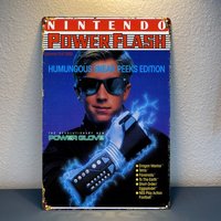 Power Flash Retro Video Game Metal Poster