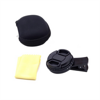 AC17-1 Set Solar Eclipse Phone Filter 52Mm Camera Lens Filter ND 2-400 Smartphone Lens Filter With Clip Lens Cap Easy Install