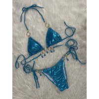 New 2026 Luxury Rhinestones String Bikinis Set Women Summer Beach 2 Piece Swimsuit Female Triangle Swinwears