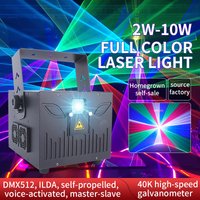 2W 3W 5W 8 W 10W ILDA RGB Laser Light Animation Beam Scanner Stage Laser Projector Party Laser Light Dj Laser Stage Effect Light