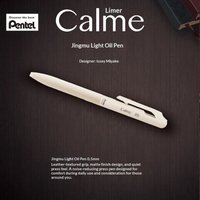 Original Japan Pentel Calme Silent Ballpoint Pen 0.5 Smooth Medium Oil Refill Replaceable Matte Office School Writing Stationery