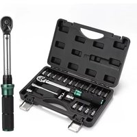 AliExpress Other 1/4'' Drive 2-25N.m Precise Double Scale Torque Wrench Set MTB Bike Socket Spanner Bicycle Motorcycle Ratchet Repair Toolbox Kit