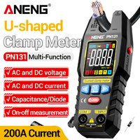 ANENG PN131 fully automatic range 4000 word AC/DC voltage current capacitance measurement USB-C charging electrician clamp meter