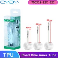 AliExpress CYDY Road Bicycle TPU Inner Tube 700x18C 23C 25C 28C 30C 32C Camera Tyre Night fluorescence valve Bike Tire Cycling pneu parts