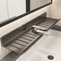 bathroom rack bathroom shelf toilet storage rack toilet kitchen space aluminum hang on the wall rack
