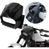Motorrad glänzend schwarz Scheinwerfer Frontverkleidung für Harley M8 Softail Fat Bob FXFB FXFBS 2018–2022 2021
