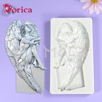 Angel Silicone Mold Chocolate Fondant Cake Mould DIY Resin Clay Making Model Home Decorating Tools Kitchen Bakeware Accessories