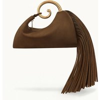 WOMEN'S MINI SUEDE FRINGED BAG, New Luxury Designer Small Handbag, Spacious Crossbody Bag For Ladies, Fashionable Tassel Bag