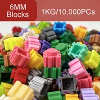 1KG/10,000PCs 6*6mm Pixel Art Puzzle Micro Diamond Building Blocks DIY 3D Small Brick For Children's Toy Educational Kids