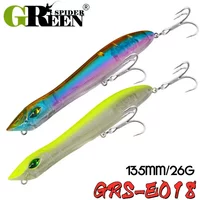 GREENSPIDER 130mm 26g Baby Pencil Fishing Lures Topwater Bait Wobbler Snakehead Artificial Pencil Lure Bass Fishing Tackle