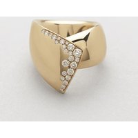 Retro Vintage Geometric Synthetic Gemstone Ring Copper Material Women Unique Ring For Party Matching