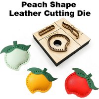C187 Cute Peach Pendant Cutting Mold DIY Handmade Leathercraft Keychain DIY Tool for Crafting And Material Cutting