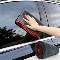 500GSM ultra-fine fiber drying towel super absorbent car towel - super absorbent thickening technology with twisted ring design