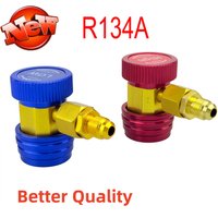 Connecteur à coupleur rapide pour voiture Freon R134A/r1234yf, adaptateur en laiton, climatisation, réfrigérant, jauge de collecteur AC réglable, nouveau