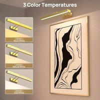 AIBOO LED Remote Control Wall Light Photo Light Rechargeable Magnetic Installation Golden Black Three Color Temperature Brightness Adjustable