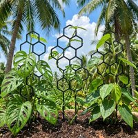 5pcs Plant Support Frame Climbing Frame Honeycomb Grid Frame Plant Shape Fixed Garden Decoration Indoor and Outdoor Flower Pots