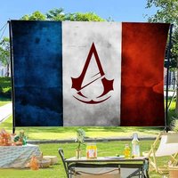 A-Assassin C-Creed Game Creative Pattern Hanging Flag Polyester Printed Banner Hand Pulled Flag