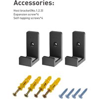 DATA FROG 3Pcs/Set Wall Mount For PS4 Console Host Rack Storage Mount Bracket Holder For PS4 Pro/ PS4 Slim Accessories 2023