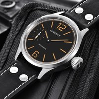 Corgeut Manual Mechanical ST3600 Men's Watch Sapphire Mirror Sports Watch Blue White Black dial Leather strap watch waterproof