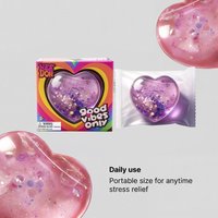 Schylling NeeDoh Heart-shaped Stress Relief Squishy Toy, Soft and Non-sticky, Squeeze Toy for Venting and S