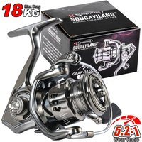 Sougayilang 1000-4000 Spinning Fishing Reel Max Drag 18kg Aluminum Alloy Spool Lure Reel Bass Crap Freshwater Fishing