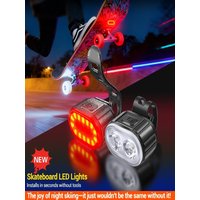 AliExpress KDULIT Bicycle Front & Rear Light Set Rechargeable LED Headlight Taillight Portable Floodlight for Mountain Road Biking Night Riding