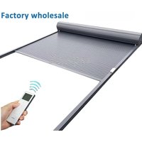Custom Outdoor Automatic Sliding Sun Room Gazebo Systems Aluminium Profile Sun Shade Retractable Glass Roof Pergola Heavy Duty