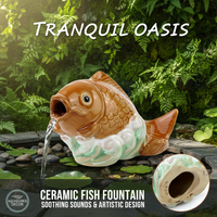 Ceramic Big Carp Fish Leaping Dragon Gate Toilet Bolt Cap Home Desktop Decoration Bay Stone Bay Theme