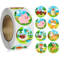 100-500pcs Cartoon Farm Animal Stickers DIY Gift Handmade Scrapbooking Stationery Sticker Gift Decoration Label