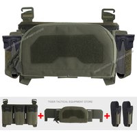 Taktische Multikaliber-Magazintasche mit Placard-Halterung, 2. Schicht Admin-Taschen-Set, MOLLE Schnellzug-Airsoft-Jagd-Plattenträger-Frontplatte