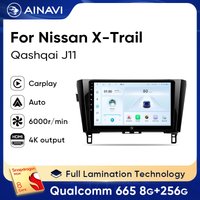 Ainavi Android 13 Autoradio für Nissan X-Trail T32 Qashqai J11 2 2014-2020 Auto-Multimedia Wireless Carplay Auto-Stereoanlage 2 Din