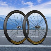 RUJIXU 6pawls Carbon Fiber Tube HUB 700c 30/40/50mm Depth Aluminum Alloy Road Bicycle Wheels Bike Wheelset Rim Brake Disc Braek