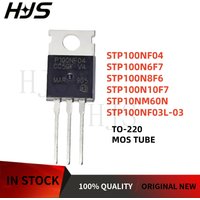 10Pieces New STP100NF03L-03 STP100NF04 STP10NM60N STP100N10F7 STP100N6F7 STP100N8F6 TO-220 MOS Transistor