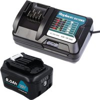 10.8V 12V Max 8000mAh Li-ion Power Tools Rechargeable Battery and Charger for Makita BL1040 BL1040B BL1020B BL1041 BL1016 BL1021