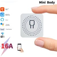 16A Mini Tuya Smart Home WiFi Smart Switch Breaker Voice Control for Homekit Siri Alexa Google Alice with Power Monitor