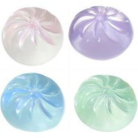 Cute Glitter Crystal Dumpling Squeeze Toy - Soft Squishy Fidget Toy for Anxiety & Stress Relief, Party Favor Gift