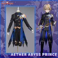 LAST BATCH UWOWO Aether Cosplay Exclusive Genshin Impact Cosplay Abyss Prince Aether Costume Traveler Aether&Lumine Halloween