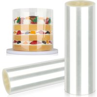 10m/Roll Transparent Acetate Surround Film For Cakes 6cm 8cm 10cm 12cm 15cm 20cm Acetate Cake Collar Decor