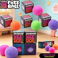 NeeDoh Teenie Fuzz Ball Sensory Toy 1.5 Inch Pocket Mini Size Safety Non-toxic Knead Stretch Anxiety Relief Adults Portable Gift