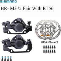 Shimano BR-M375 Mechanical Disc Brake Calipers for Acera Alivio Deore Resin Pads M375 Caliper G3 RT10 RT30 RT26 160mm Rotors