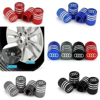 4Pcs Car Wheel Rim Valve Caps for Audi Sline S3 S4 S5 S2 S1 RS4 RS5 Q3 Q5 Q7 TT A4 A6L A8 A1 A5 A9 Tyre Rim Stem Air Covers