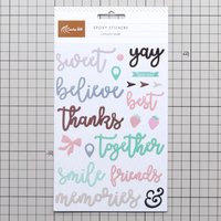 Creative Path Epoxy Resin Words Scrapbooking Deco Stickers Sweet Smile Thank You Stickers For Journaling Planner DIY Card Making