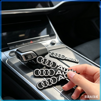Car Audio Decorate 3D Aluminum Badge Emblem 3D Sticker For Audi A4 A3 A5 A6 A7 A8 Q3 Q5 Q7 Q8 B5 B6 B7 B8 B9 Q7 8P 8V 8L